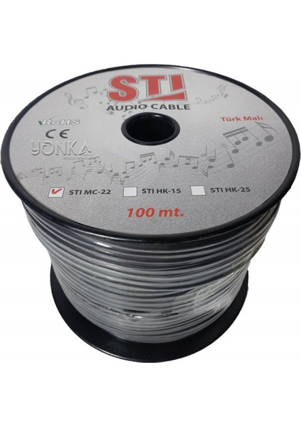 Mc-22 Stereo Mikrofon Kablosu (100 Metre)