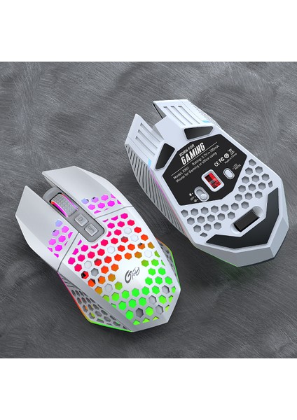 Şarj Edilebilir Kablosuz 8 Tuşlu Gaming Mouse