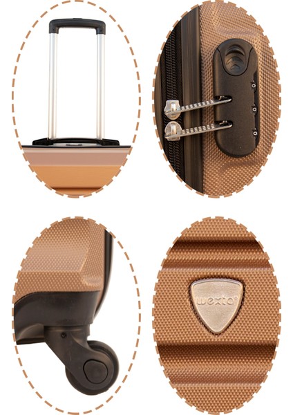 WX-330 Diamond Serisi Gold Kabin Boy Valiz indirimleri