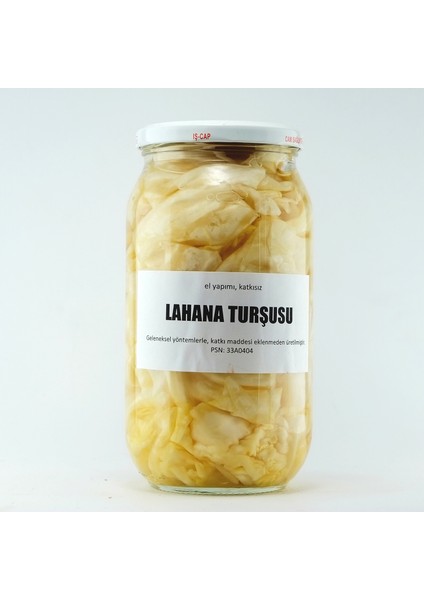 El Yapımı Beyaz Lahana Turşusu 1200 gr