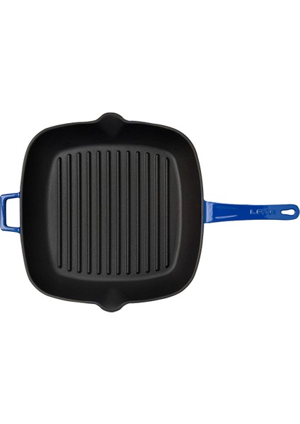Grill Tava 28 x 28 cm Metal Saplı Mavi fiyatları