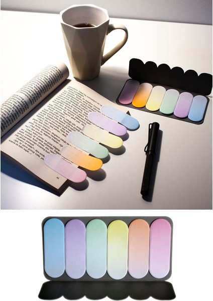 Pastel Renkli Kitap Sayfa Işaretleyici Ayraç 6 Renkli