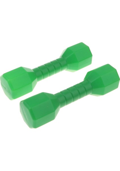 4 Adet Çocuklar Plastik Dambıllar Spor Egzersiz Oyuncaklar Yeşil ve Pembe (Yurt Dışından)