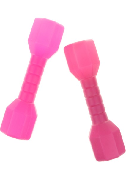 4 Adet Çocuklar Plastik Dambıllar Spor Egzersiz Oyuncaklar Yeşil ve Pembe (Yurt Dışından)