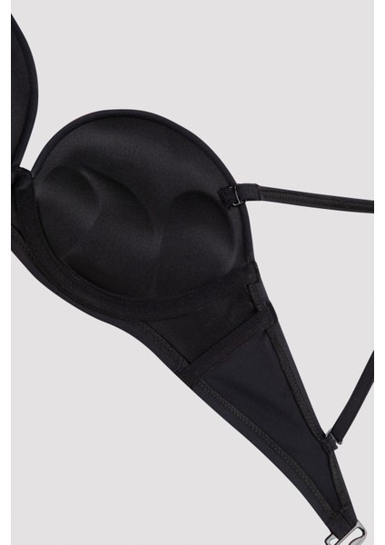 Siyah Basic Super Sexy Bikini Üstü fiyatları