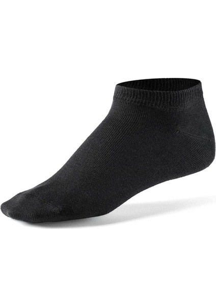 Meguca Socks Siyah Pamuklu Bilek Boy Patik Çorap 10 Çift