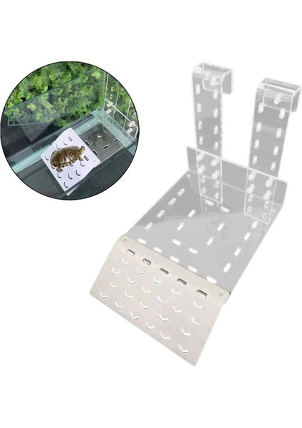 F Fityle Kaplumbağa Rampa Tırmanma Balık Tankı Sucul Hayvanlar Kaplumbağa Basteng Platformu 15 x 21.3 cm (Yurt Dışından)