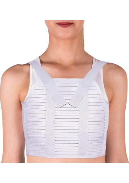 Göğüs Korsesi Flexible Plastik Balenli Large 1710