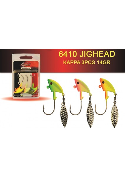 Jig Head Kappa 4&#039;LÜ Mix Set Kaşıklı Jig Head