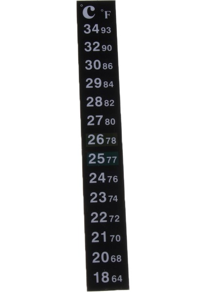 5 Adet Yapışkanlı Şerit Sticker Akvaryum Için Stick Thermometer (Yurt Dışından)