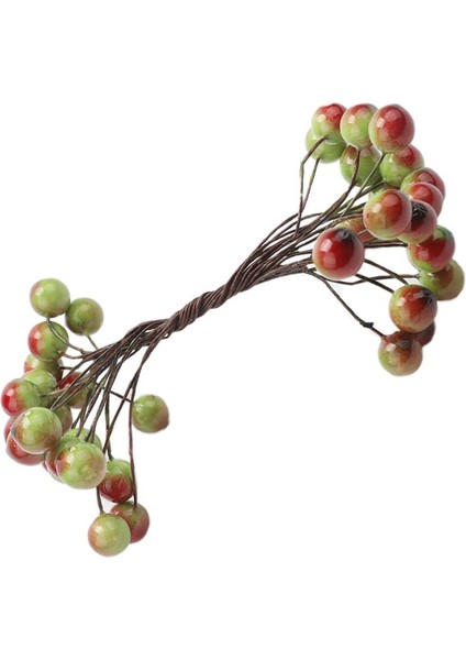 200 Parça Yapay Köpük Holly Berry Çiçek Inci Çift Kafa Dekor Yeşil (Yurt Dışından) indirimleri