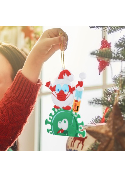 Noel Baba Aşıları Kolye Hediyelik Eşya Süslemeleri Xmas Ailesi Için Kolye A (Yurt Dışından)