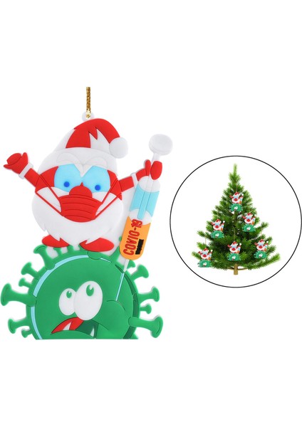 Noel Baba Aşıları Kolye Hediyelik Eşya Süslemeleri Xmas Ailesi Için Kolye A (Yurt Dışından)