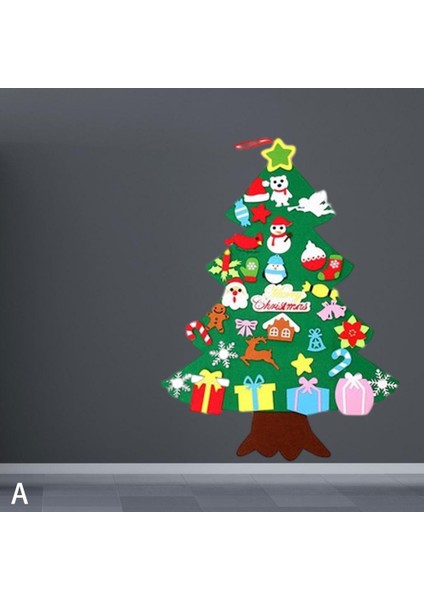 39 Inç Keçe Noel Ağacı Asılı Süslemeleri El Sanatları Çocuklar Için Craft Toddlers A33 Aksesuarları (Yurt Dışından) modelleri