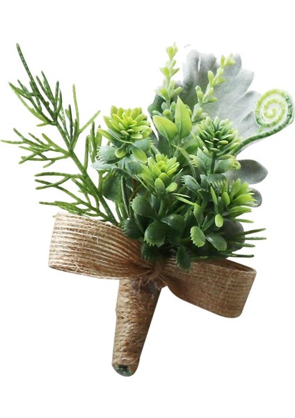 Plastik Etli Bitkiler Simülasyon Korsaj Çiçek Düğün Balo Parti Için 3 (Yurt Dışından) indirimleri