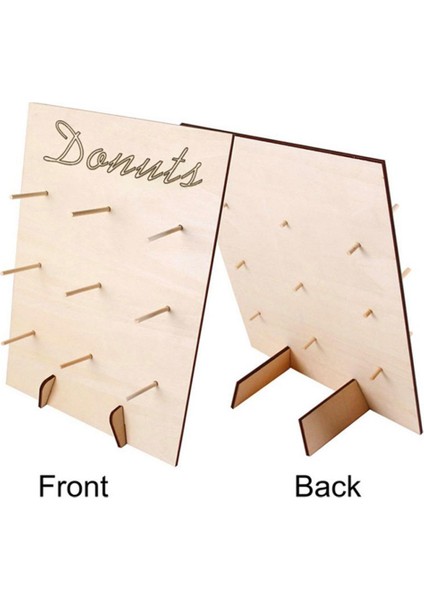 Ahşap Düğün Donut Standı Çörek Bar Donut Ekran Kek Standı Çörek Raf (Yurt Dışından)