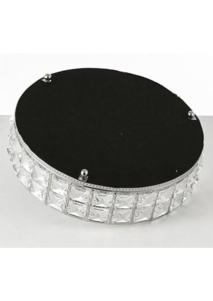 Yansıtılmış Kristal Depolama Tepsisi Süslü Takı Biblo Yatak Odası Dekor Plaka Gümüş (Yurt Dışından) modelleri