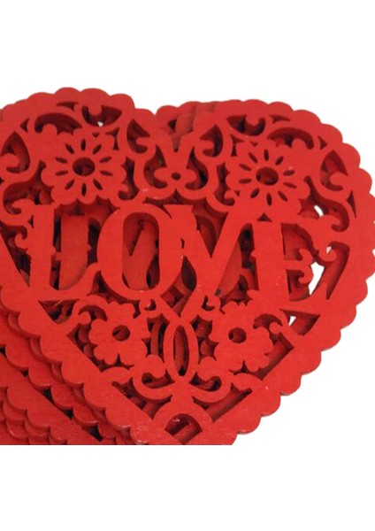 Ahşap Damla El Sanatları Düğün Süsler Kırmızı Kalp Dilimleri ile Örgülü Halat Dıy (Yurt Dışından) modelleri