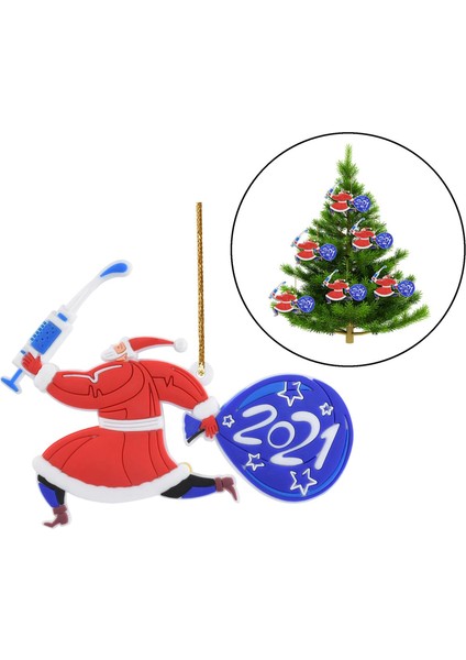 Noel Baba Aşıları Kolye Hediyelik Eşya Süslemeleri Kolye Xmas Ailesi Için E (Yurt Dışından)