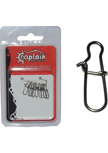 5015 Sahte Balık Klipsi Snap Inox 10&#039;LU Paket Black Nikel
