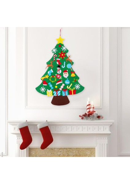 Keçe Noel Ağacı Dıy Noel Dekor Yıl Hediyeleri Parti Çocuklar Için 33'LÜ35X26 Inç (Yurt Dışından) fırsatları