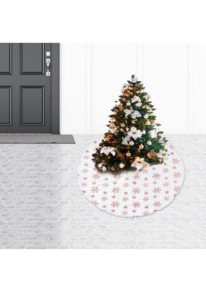 Noel Ağacı Etek 35.43 Inç Süsleme Yumuşak Kalın Taban Kapak Xmas Ağacı Için 122 cm Kırmızı (Yurt Dışından) modelleri