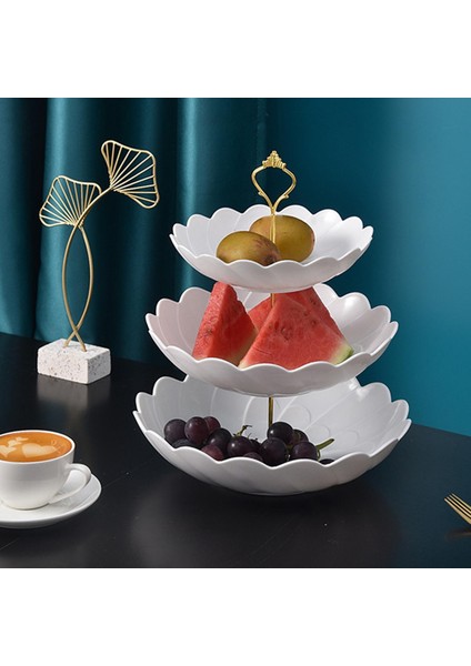3 Kademeli Kek Standı Avrupa Tarzı Servis Kase Tutucu Kulesi Düğün Dekor Altın Çiçek Türü (Yurt Dışından) fiyatları