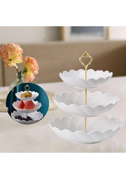 3 Kademeli Kek Standı Avrupa Tarzı Servis Kase Tutucu Kulesi Düğün Dekor Altın Çiçek Türü (Yurt Dışından) indirimleri