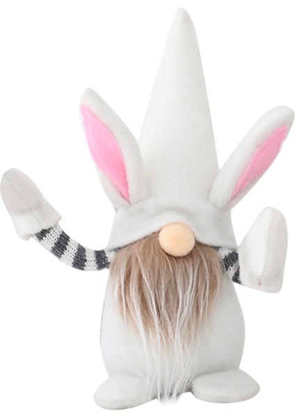 Paskalya Tavşanı Gnome Yüzsüz Bebek Peluş Cüce Süslemeleri Çocuklar Çocuklar Için Beyaz (Yurt Dışından)