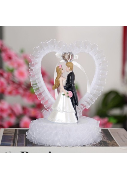 Modern ve Basit Süs El Boyalı Kek Topper Düğün Günü Gelin Damat Kristal Aşk Büyük (Yurt Dışından) modelleri