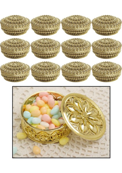 12'li / Takım Küçük Hollow Şeker Kutusu Çikolata Kutusu Düğün Paketleme Olay 9x4.5 cm (Yurt Dışından) fırsatları