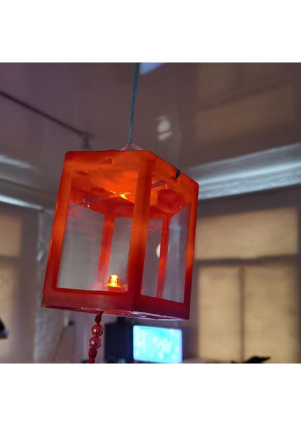 Mini Akvaryum Istiflenebilir Balık Tankı LED Lamba Işık Betta Dövüş Kutusu Kare Kırmızı (Yurt Dışından) fırsatları