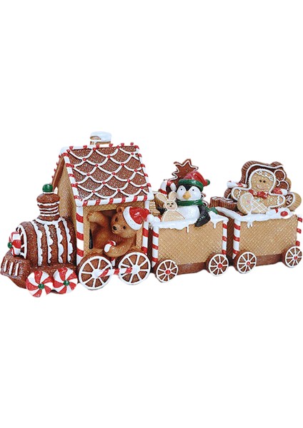 Noel Baba Figürinler Süsler Sevimli Dekor Ev Noel Reçine Minyatürleri Gnome Şeker Tren (Yurt Dışından) fiyatları