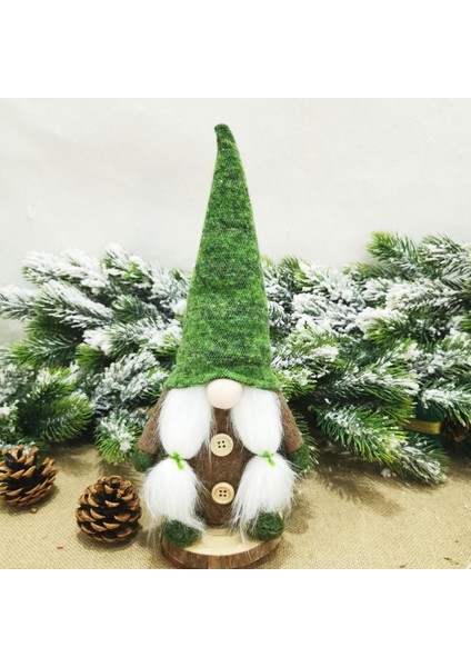 Paskalya Yeşil Şapka Gnome Bahar Gnomes Paskalya Tatil Ev Dekorasyon Gnome Peluş El Yapımı Isveç Tomte Elf - Kadın (Yurt Dışından)