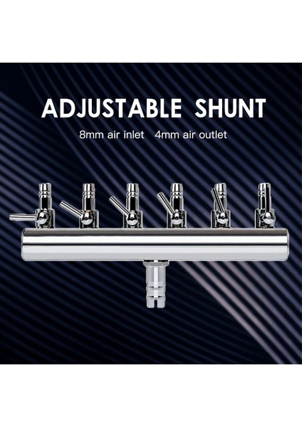 Akvaryum Balık Tankı Regülatörü Için 2-12 Yollu Hava Kontrol Vanası Akış Tüp Boru 6 Yol (Yurt Dışından) fiyatları