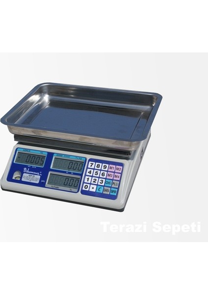 Sep-15 kg x 2 / 5 gr Hesaplamalı Terazi