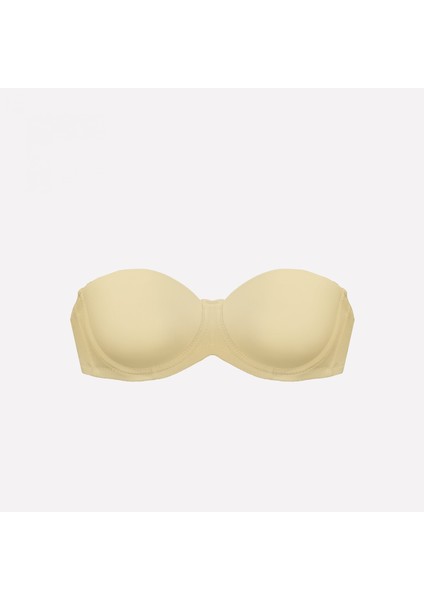 192 Kadın Desteksiz Straples Sütyen-Ten