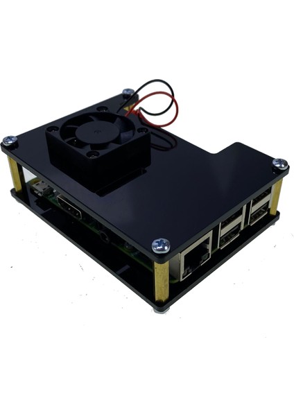 Raspberry Pi 3-4 Uyumlu Muhafaza Kutusu - Asi