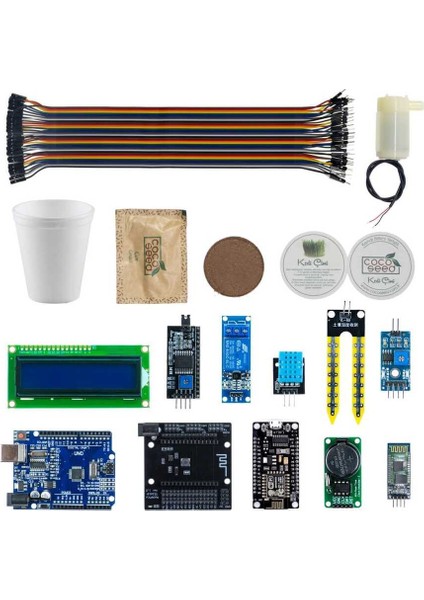 Nodemcu Akıllı Tarım Seti - Bitkimi Yetiştiriyorum (E-Kitap Hediyeli)