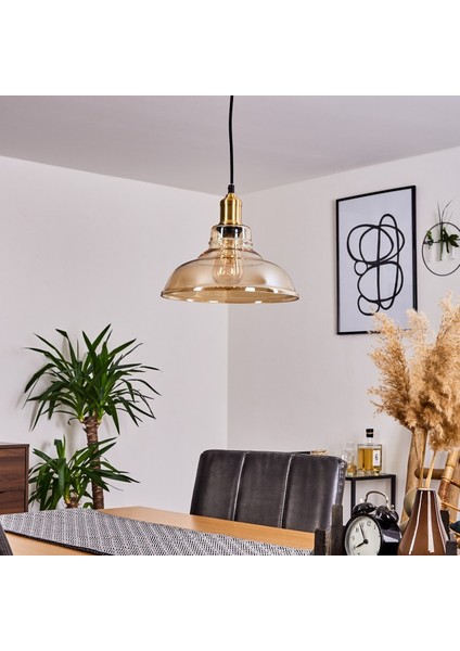 Retro Bal Tekli Cam Sarkıt Çap: 28CM modelleri