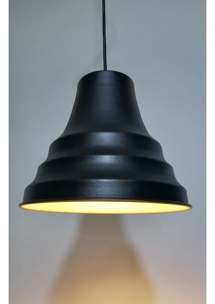 RİOLİGHT RETRO,VİNTAGE 1XE27 DUYLU SİYAH MUTFAK,ODA,CAFELER İÇİN TEKLİ METAL SARKIT AVİZE ÇAP:23CM