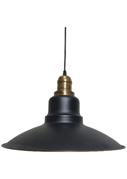 retro,vintage mutfak,oda,cafe,oteller için siyah 1xe27 metal sarkıt avize çap:37cm fiyatları