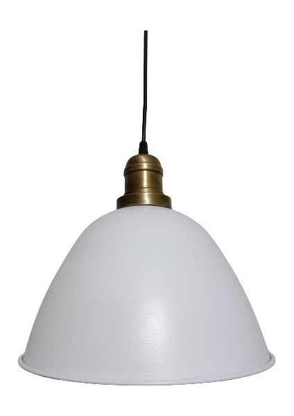 retro,vintage mutfak,oda,cafe,oteller için beyaz 1xe27 metal sarkıt avize çap:28cm fiyatları