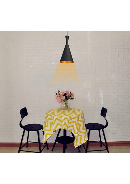 modern,rustik,vintage mutfak,oda,cafe,oteller için siyah 1xe27 metal sarkıt avize