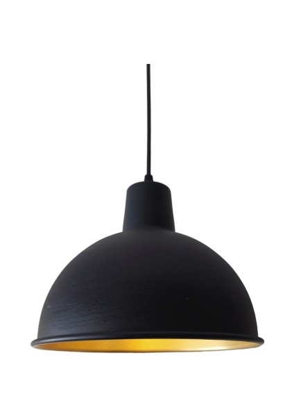 retro,vintage mutfak,oda,cafe,oteller için siyah 1xe27 metal sarkıt avize