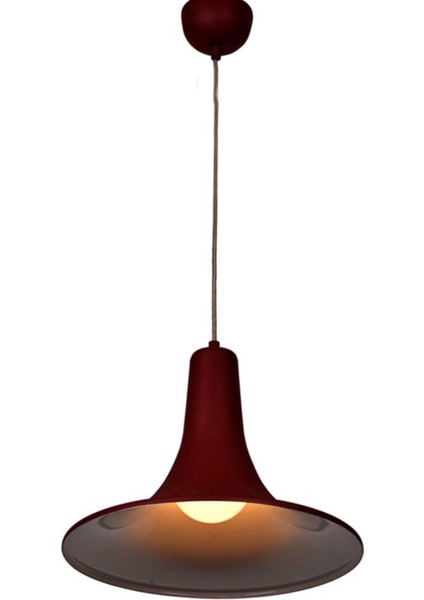 retro,modern,vintage mutfak,oda,otel,cafeler için bordo metal sarkıt avize çap:33cm
