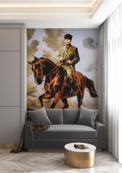 Atatürk At 3D Poster - 3 Boyutlu Tek Parça Duvar Kağıdı