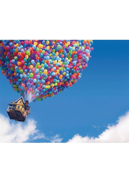 Balon Gök 3D Poster - 3 Boyutlu Tek Parça Duvar Kağıdı
