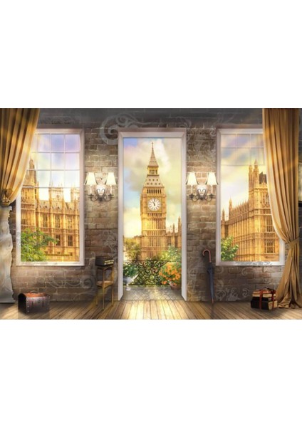 London 3D Poster - 3 Boyutlu Tek Parça Duvar Kağıdı
