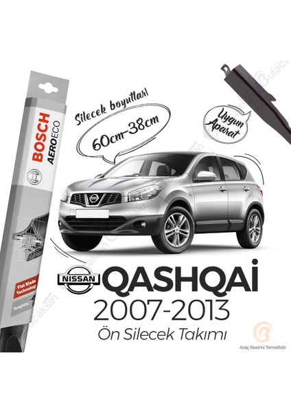 Nissan Qashqai Muz Silecek Takımı (2007-2013) Bosch Aeroeco fiyatları